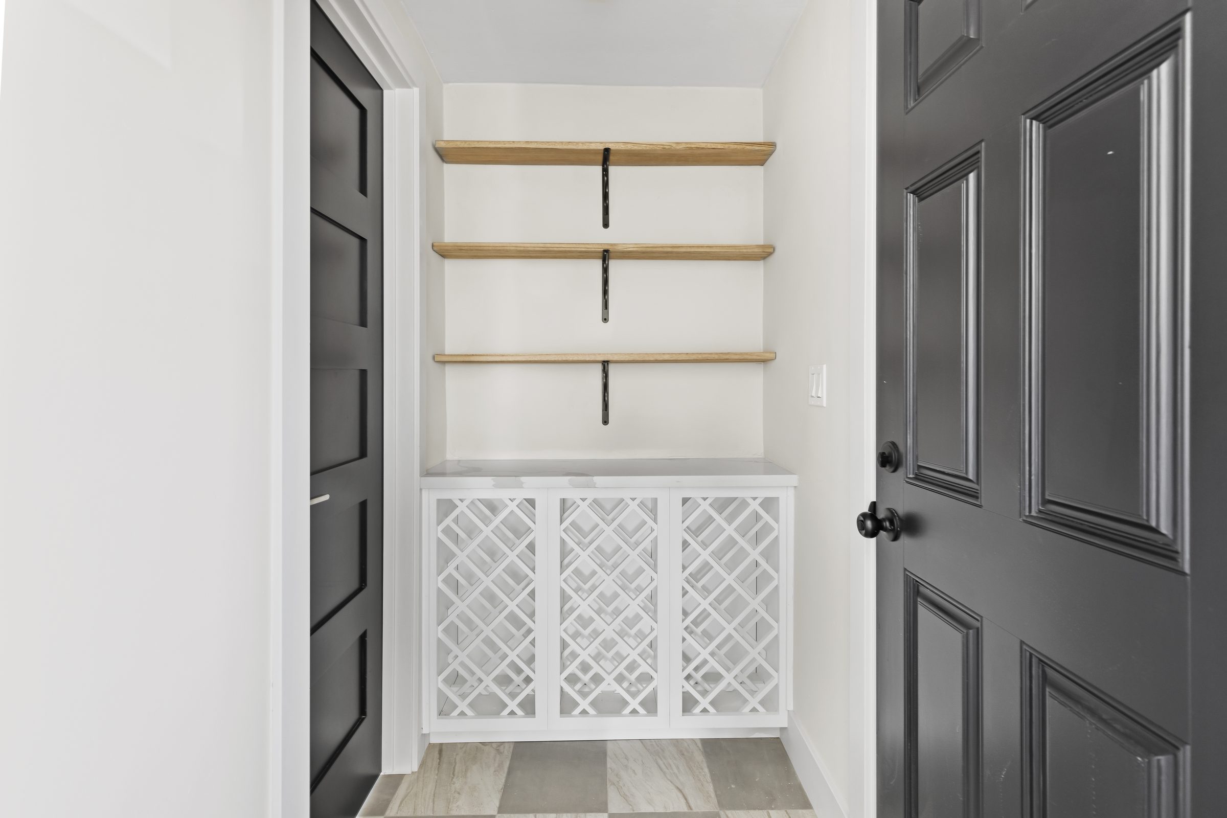 Finish and material selections carried through to installation